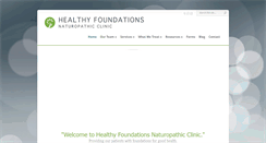 Desktop Screenshot of healthyfoundations.ca