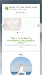 Mobile Screenshot of healthyfoundations.ca